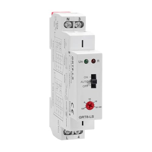 GRT8-LS AC 220V Flur Relais Licht Skala Timer, Timer Licht Schalter Skala 0,5-20 Minuten einstellbar für Flurbeleuchtung GRT8-LS AC 220V Flur Relais Licht Skala Timer, Timer Licht Schalter Skala 0,5-20 Minuten einstellbar für Flurbeleuchtung von IGEYAPA
