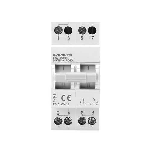 Manueller Transferschalter ATS 2P 63A 240V 2-Positionen-Schalter für Duale Stromversorgung, DIN-Schiene, geeignet für industrielle und häusliche Verwendung Manueller Transferschalter ATS 2P 63A 240V 2-Positionen-Schalter für Duale Stromversorgung, DIN-Schiene, geeignet für industrielle und häusliche Verwendung von IGEYAPA
