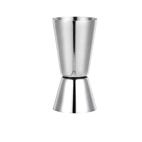 Cocktail-Shaker, Cocktail-Maker-Set, Edelstahl-Cocktail-Shaker 15/30 ml oder 20/40 ml oder 25/50 ml Messbecher Dual Shot Drink Spirit Measure Jigger Cocktail-Set(25ml 50ml) von IGGLL
