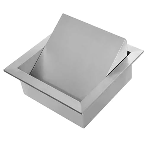Deckel für Mülleimer, Deckel für Papierkorb, ausgewogene rotierende Abdeckung, schwenkbare Papierkörper aus Edelstahl, vertiefte Abdeckung für Abfallrinne für Arbeitsplatte für Küche(25cm) von IGGLL
