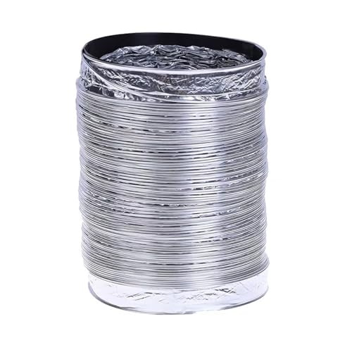 Flexibler Aluminium-Luftschlauch, flexibler Belüftungskanalschlauch mit Klemmen und Klebeband for Badezimmer, Küche, Toilette, Hydrokultur, 80–300 mm, 2–5 m(2m,160mm) von IGGLL
