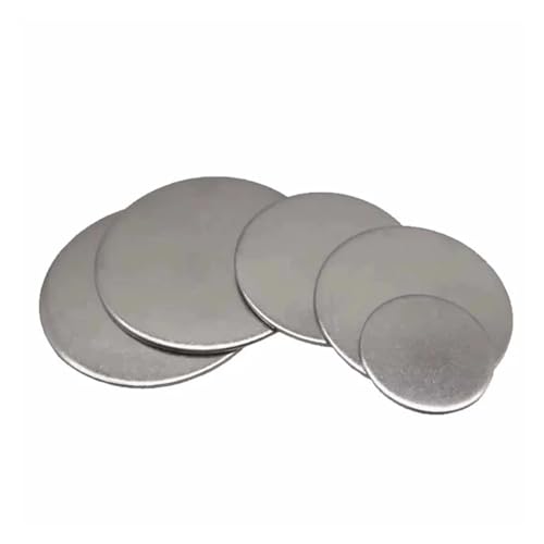 Kreisförmige Blechscheibe, Metalle, runde Bleche, 1/2/5/10 Stück, Blechscheibe, flache Platte, runde Scheibe, Durchmesser 6–100 mm und Dicke 1–2,7 mm(38x1.8mm(2Pcs)) von IGGLL