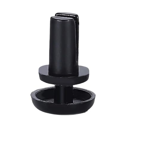 Kunststoff-Nylon-Niet-Zierklemme, Nylon-Pressnietmutter-Clip-Niet, Kunststoff-R-Typ-Expansionsniet-Klemmenschraube, PC-Platinen-Befestigungsschnalle(Black,R5065 (100pcs)) von IGGLL