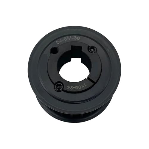 Motorriemenscheibe, V-Typ-Zahnriemenscheibe 8M 24-Zahn-Stahl-Synchronriemen 30 mm breite Riemen 1 Stück(19mm) von IGGLL