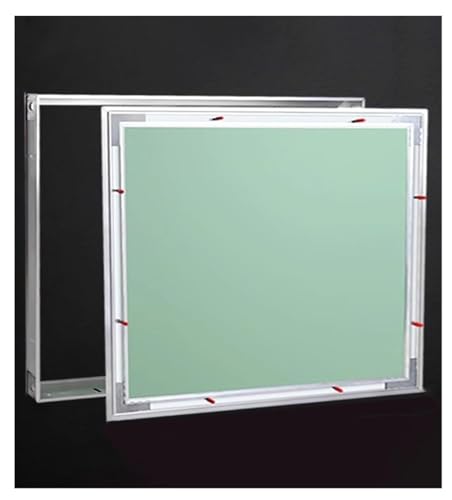 Zugangsklappe for Gipskartonplatten, mit Rahmen aus Aluminiumlegierung, Inspektionsluken Metall for Wände und Decken, Lochabdeckung for Trockenbauwände(30x30cm/11.8x11.8'') von IGGLL