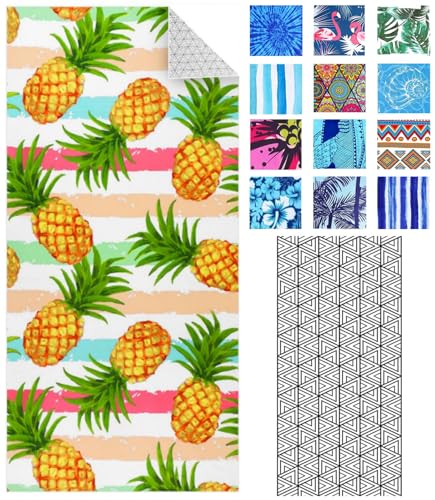 IGINOA Strandtuch XXL Microfaser Strand Handtuch Groß Badehandtücher 180x90 Badetuch Sandfrei Mädchen Schnelltrocknende Microfasertuch Strandtücher Dünn Leicht Saunahandtuch Beach Bath Towel von IGINOA
