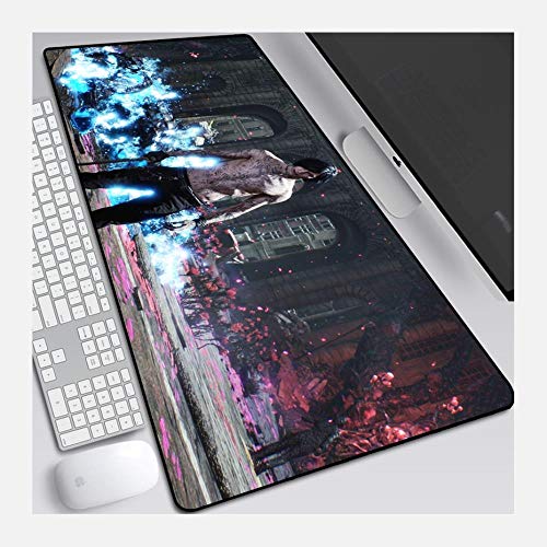 Devil May CryV Speed Gaming-Mauspad | 900 x 400 mm große Größe | 3 mm dicke Unterseite | perfekte Präzision und Geschwindigkeit Mauspad von Hemore