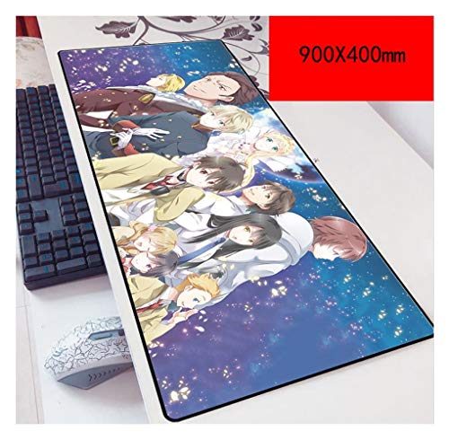 Mauspad Aldnoah.Zero Speed Gaming Mouse Pad | XXL Mousepad | 900 x 400mm Größe | 3 mm Dicke Basis |Perfekte Präzision und Geschwindigkeit, E von Hemore