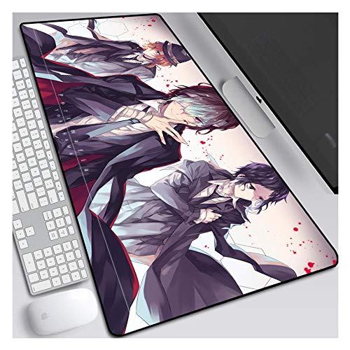 Mauspad Bungo streunende Hunde beschleunigen Spiel Mauspad |XXL Mousepad | 900 x 400mm Großformat | 3 mm Dicke Basis | Perfekte Präzision und Geschwindigkeit, B von IGIRC