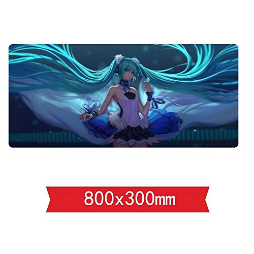 Mauspad Cartoon Beauty Tischset 800X300mm Mauspad, Speed ​​Gaming Mousepad, Extended XXL großes Mousemat mit 2mm starker Basis, für Notebooks, PC, E von IGIRC