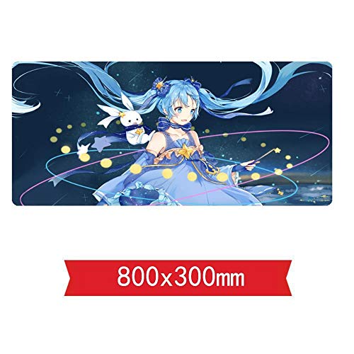 Mauspad Cartoon Beauty Tischset 800X300mm Mauspad, Speed ​​Gaming Mousepad, Extended XXL großes Mousemat mit 2mm starker Basis, für Notebooks, PC, G von IGIRC