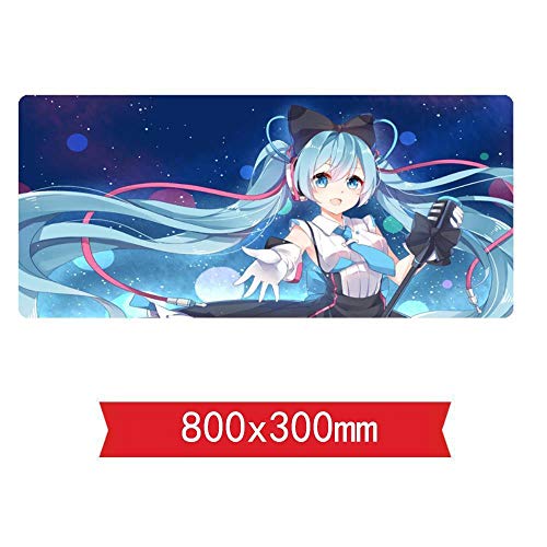 IGIRC Mauspad Cartoon Beauty Tischset 800X300mm Mauspad, Speed ​​Gaming Mousepad, Extended XXL großes Mousemat mit 2mm starker Basis, für Notebooks, PC, I von IGIRC