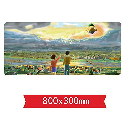 Mauspad Cartoon-Tischset des netten Mädchens Geschwindigkeits-Spiel Mauspad |XXL Mousepad | 800 x 300mm Großformat | 2 mm Dicke Basis | Perfekte Präzision und Geschwindigkeit, D von IGIRC