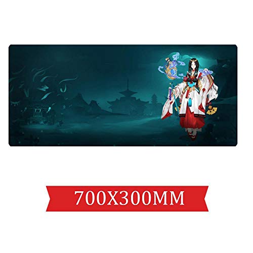 Mauspad Chinesische Art 700X300mm Mausunterlage, ausgedehnte XXL große Berufsspiel-Mausunterlage mit 3mm-starker Unterseite, für Notizbücher, PC, G von IGIRC