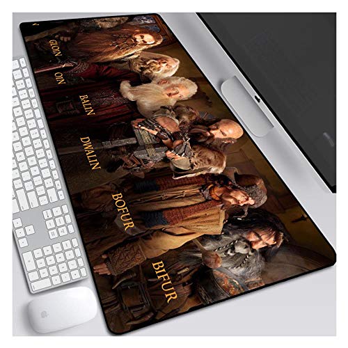 IGIRC Mauspad Das Hobbit 900X400mm Mauspad, Extended XXL Large Professional Gaming Mouse Mat mit 3mm starker Basis, für Notebooks, PC, S von Hemore