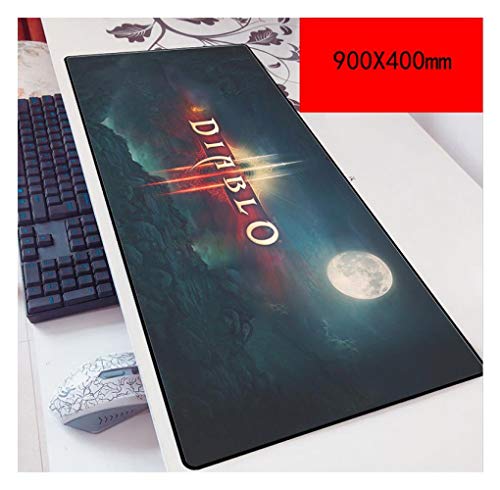 Mauspad Diablo Spiel Mauspad |XXL Mousepad | 900 x 400mm Größe | 3 mm Dicke Basis |Perfekte Präzision und Geschwindigkeit, C von IGIRC
