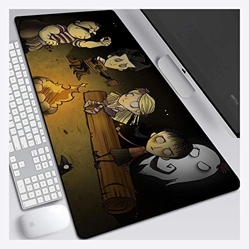 Mauspad Don't Starve 900X400mm Mauspad, Speed ​​Gaming Mousepad, Erweitertes XXL großes Mousemat mit 3mm starker Basis, für Notebooks, PC, J von Hemore