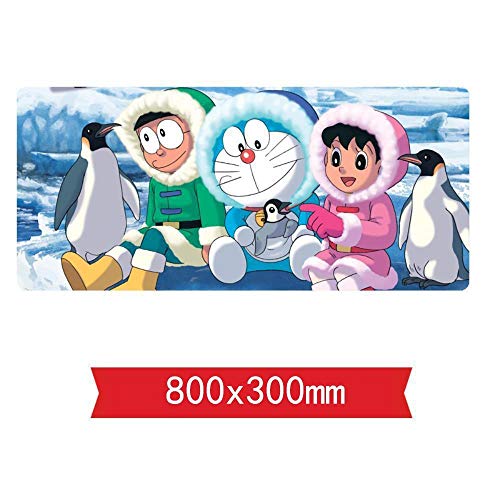 Mauspad Doraemon Speed ​​Gaming Mauspad |XXL Mousepad | 800 x 300mm Großformat | 2 mm Dicke Basis | Perfekte Präzision und Geschwindigkeit, Q von IGIRC