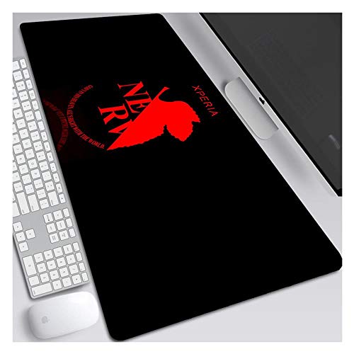 IGIRC Mauspad Evangelion Anime Speed ​​Gaming Mauspad |XXL Mousepad | 900 x 400mm Großformat | 3 mm Dicke Basis | Perfekte Präzision und Geschwindigkeit, D von IGIRC