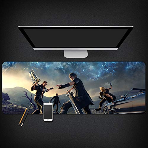 Mauspad Final Fantasy Speed ​​Gaming Mauspad |XXL Mousepad | 900 x 400mm Großformat | 3 mm Dicke Basis | Perfekte Präzision und Geschwindigkeit, C von Hemore