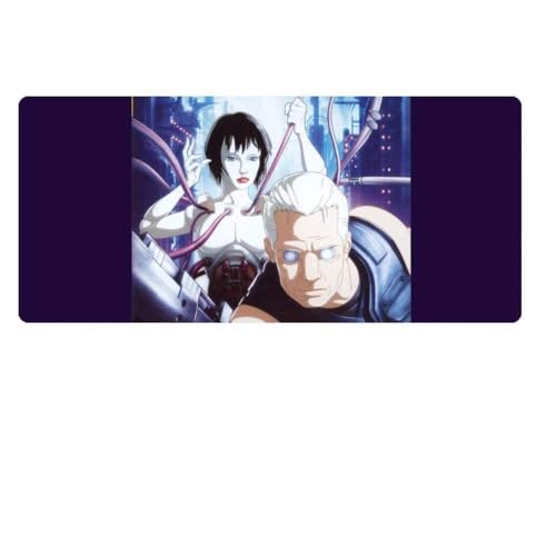 IGIRC Mauspad Ghost in The Shell 900X400mm Mauspad, Extended XXL Large Professional Gaming Mauspad mit 3mm starker Basis, für Notebooks, PC, F von Hemore