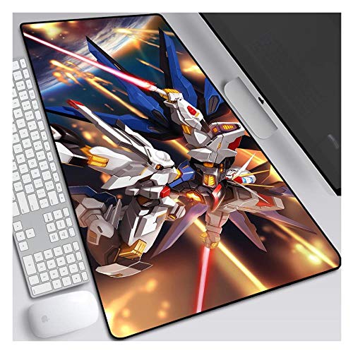 IGIRC Mauspad Gundam 900X400mm Mauspad, Extended XXL große, professionelle Gaming-Mauspad mit 3 mm starker Unterseite, für Notebooks, PC, R von IGIRC