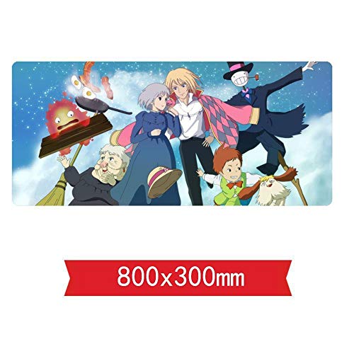 IGIRC Mauspad Heulens bewegliches Schloss-Geschwindigkeits-Spiel Mauspad |XXL Mousepad | 800 x 300mm Großformat | 2 mm Dicke Basis | Perfekte Präzision und Geschwindigkeit, A IGIRC Mauspad Heulens bewegliches Schloss-Geschwindigkeits-Spiel Mauspad |XXL Mousepad | 800 x 300mm Großformat | 2 mm Dicke Basis | Perfekte Präzision und Geschwindigkeit, A von Hemore