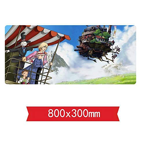 Mauspad Heulens bewegliches Schloss-Geschwindigkeits-Spiel Mauspad |XXL Mousepad | 800 x 300mm Großformat | 2 mm Dicke Basis | Perfekte Präzision und Geschwindigkeit, C von Hemore