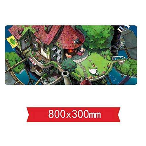 Mauspad Heulens bewegliches Schloss-Geschwindigkeits-Spiel Mauspad |XXL Mousepad | 800 x 300mm Großformat | 2 mm Dicke Basis | Perfekte Präzision und Geschwindigkeit, ich von Hemore