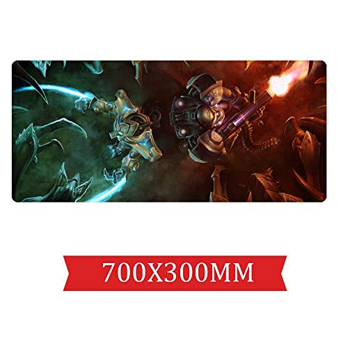 Mauspad Interstellares Kriegs-Geschwindigkeits-Spiel Mauspad |XXL Mousepad | 700 x 300mm Großformat | 3 mm Dicke Basis | Perfekte Präzision und Geschwindigkeit, G von Hemore