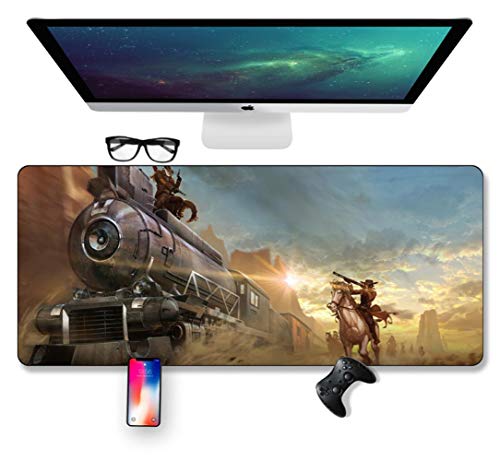 Mauspad Kämpfe jetzt! Boy Speed ​​Gaming Mauspad, 700X300mm Mousepad, Extended XXL großes Mousemat mit 3mm starker Basis, für Notebooks, PC, C von IGIRC