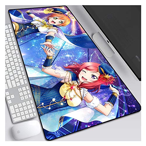 IGIRC Mauspad LoveLive Girl Tischset 900X400mm Mauspad, Perfekte Präzision und Geschwindigkeit Gaming-Mauspad mit 3 mm dickem Boden, für Notebooks, PC, ich von IGIRC