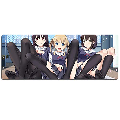 IGIRC Mauspad Mädchen Cartoon Geschenk Speed ​​Gaming Mouse Pad, 900X400mm Mousepad, Extended XXL großes Mousemat mit 3mm starker Basis, für PC, I von Hemore