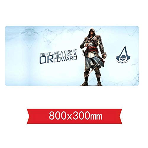 IGIRC Mauspad Meuchelmörder-Geschwindigkeits-Spiel Mauspad |XXL Mousepad | 800 x 300mm Großformat | 2 mm Dicke Basis | Perfekte Präzision und Geschwindigkeit, D IGIRC Mauspad Meuchelmörder-Geschwindigkeits-Spiel Mauspad |XXL Mousepad | 800 x 300mm Großformat | 2 mm Dicke Basis | Perfekte Präzision und Geschwindigkeit, D von IGIRC
