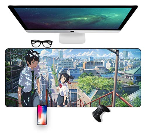 IGIRC Mauspad Perfektes Anime Geschenk 700X300mm Mauspad, Speed ​​Gaming Mousepad, Erweitertes XXL großes Mousemat mit 2mm starker Basis, für Notebooks, PC, J von IGIRC