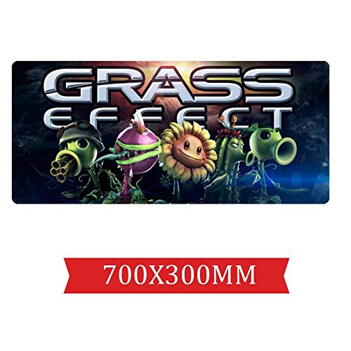 Mauspad Pflanzen gegen Zombies Speed ​​Gaming Mousepad |XXL Mousepad | 700 x 300mm Großformat | 3 mm Dicke Basis | Perfekte Präzision und Geschwindigkeit, G von Hemore