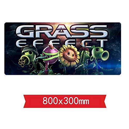 Mauspad Pflanzen gegen Zombies Speed ​​Gaming Mousepad |XXL Mousepad | 800 x 300mm Großformat | 2 mm Dicke Basis | Perfekte Präzision und Geschwindigkeit, C von Hemore