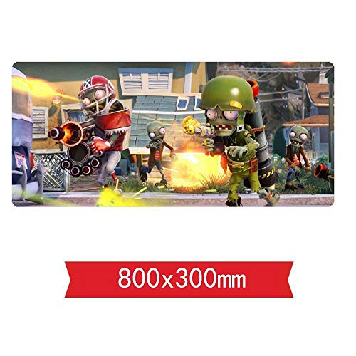 Mauspad Pflanzen gegen Zombies Speed ​​Gaming Mousepad |XXL Mousepad | 800 x 300mm Großformat | 2 mm Dicke Basis | Perfekte Präzision und Geschwindigkeit, ich von Hemore