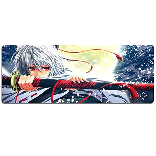 IGIRC Mauspad Project Anime 900X400Mm Mauspad, Extended XXL Große, Professionelle Gaming-Mauspad Mit 3 Mm Starker Unterseite, Für, Q von Hemore