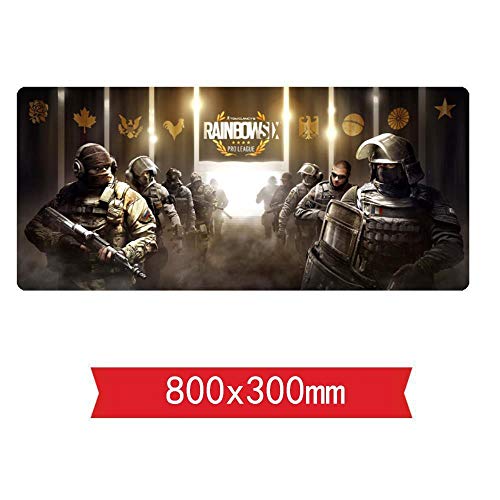 Mauspad Regenbogen no.6 Geschwindigkeits-Spiel Mauspad |XXL Mousepad | 800 x 300mm Großformat | 2 mm Dicke Basis | Perfekte Präzision und Geschwindigkeit, E von Hemore