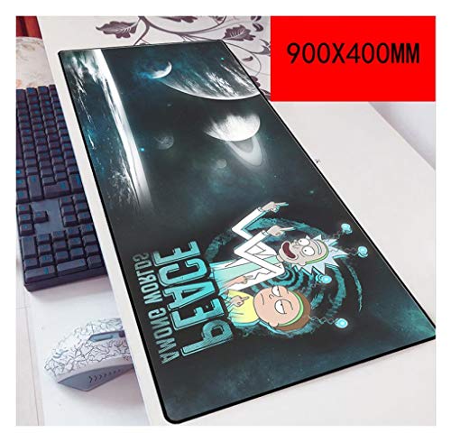 Mauspad Rick and Moti Spiel Mauspad |XXL Mousepad | 900 x 400mm Größe | 3 mm Dicke Basis |Perfekte Präzision und Geschwindigkeit, J von IGIRC