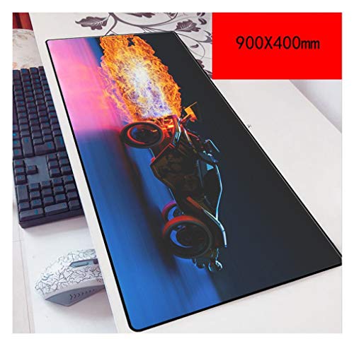 IGIRC Mauspad Rocket car 900X400mm Mouse pad, Speed Gaming Mousepad,Extended XXL Large Mousemat with 3mm-Thick Base,for notebooks, PC, F von IGIRC