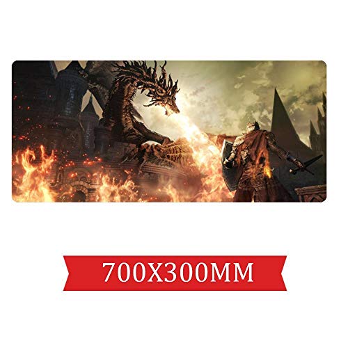 IGIRC Mauspad Tischset für Jungen Speed ​​Gaming Mouse Pad | XXL Mousepad | 700 x 300mm Großformat | 2 mm Dicke Basis | Perfekte Präzision und Geschwindigkeit, A von IGIRC