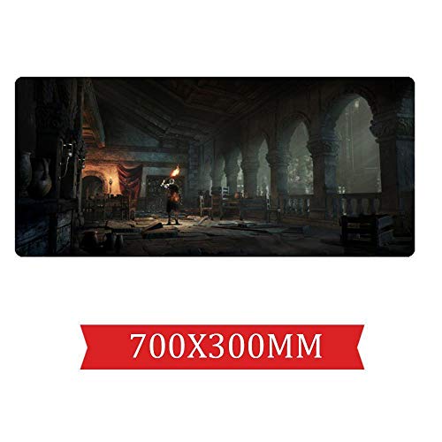 Mauspad Tischset für Jungen Speed ​​Gaming Mouse Pad | XXL Mousepad | 700 x 300mm Großformat | 2 mm Dicke Basis | Perfekte Präzision und Geschwindigkeit, H von IGIRC