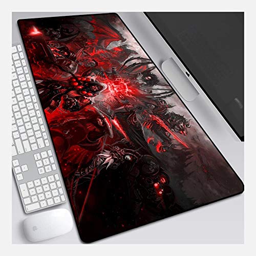 Mauspad World of Warcraft 900X400mm Mauspad, Perfekte Präzision und Geschwindigkeit Gaming-Mauspad mit 3 mm starker Unterseite, für Notebooks, PC, T von IGIRC