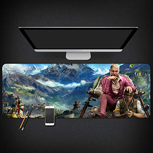 Mauspad Far Cry 900X400mm Mauspad, Speed ​​Gaming Mousepad, Erweitertes XXL großes Mousemat mit 3mm starker Basis, für Notebooks, PC, C von IGIRC