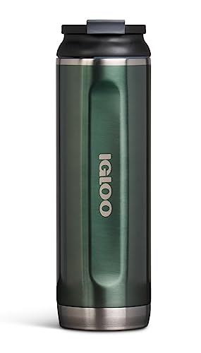 IGLOO, Flip 'n' Sip Trinkglas, Edelstahl, 590 ml, Fichte von IGLOO