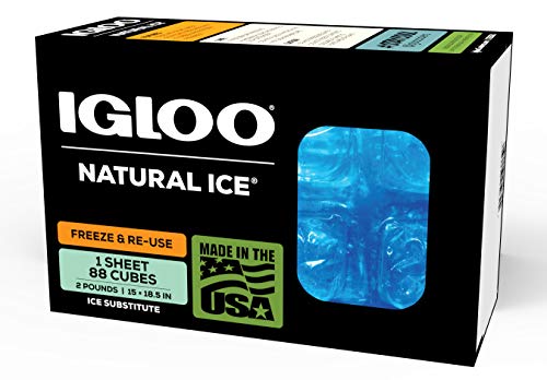 IGLOO Outdoor Natural Ice Kühlmatte, Blau, 88 Würfel von IGLOO