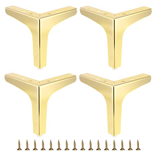 IGNPION 13cm Metall Sofa Bein 4 Stück Moderne Möbel Füße Sofa Möbel Riser Füße Beine DIY Möbel Ersatz Füße für TV-Schrank Ottoman Sofa Schrank, Gold IGNPION 13cm Metall Sofa Bein 4 Stück Moderne Möbel Füße Sofa Möbel Riser Füße Beine DIY Möbel Ersatz Füße für TV-Schrank Ottoman Sofa Schrank, Gold von IGNPION