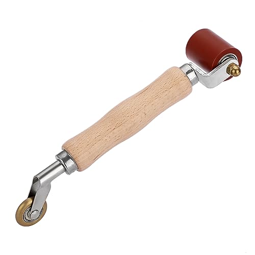 IGNPION 2-in-1-Schweiß-Handwalze, 40 mm Silikon-Nahtroller und 6 mm Inneneck-Messing-Penny-Rolle für PVC/TPO/EPDM-Schicht-Dachband, Schalldämpfung, Banner, Tapete von IGNPION